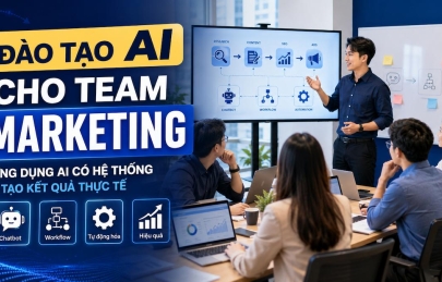 Đào tạo AI cho team marketing: Kỹ năng, công cụ, chương trình mẫu